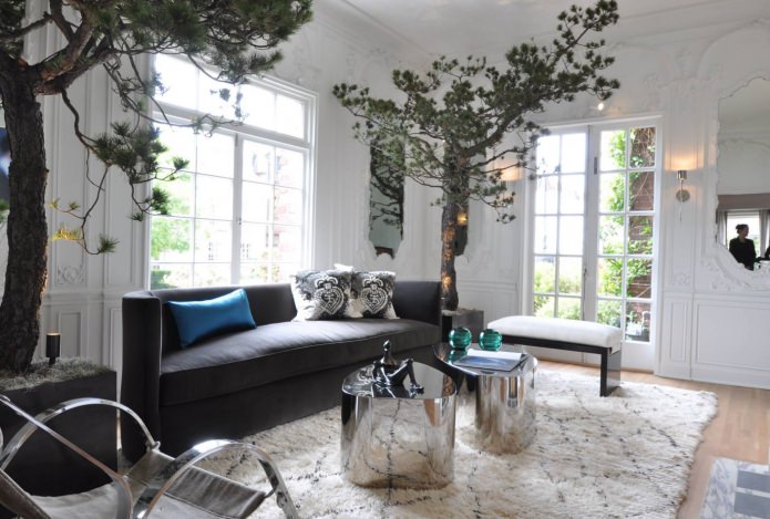 alberi all'interno
