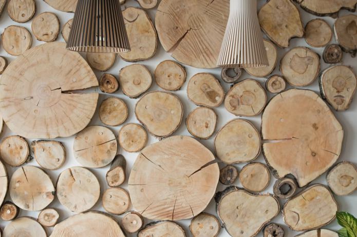decorazioni da parete in stile ecologico con tagli