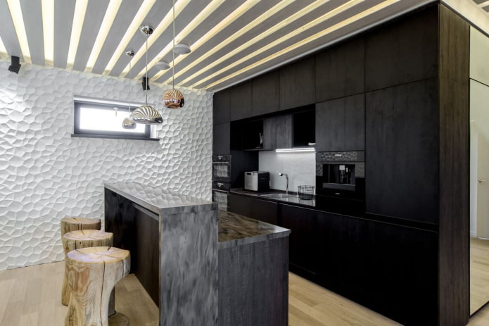 Striscia LED montata su travi