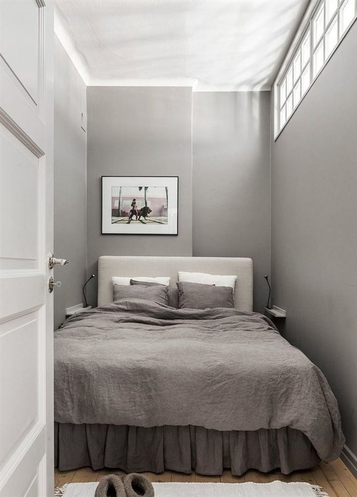 camera da letto grigio-beige