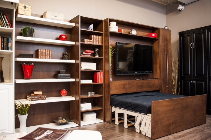 letto estraibile in soggiorno