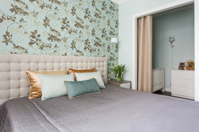 zonizzazione funzionale di una camera da letto e camera per bambini combinate