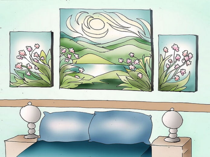 quadri in camera da letto secondo il Feng Shui