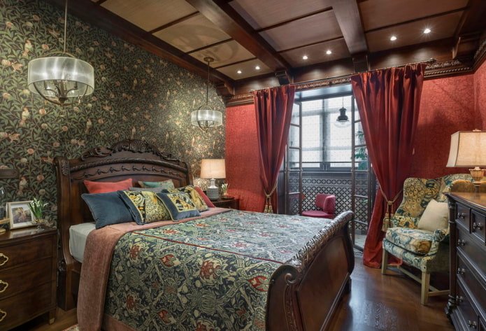 zonizzazione di una camera da letto combinata con una loggia