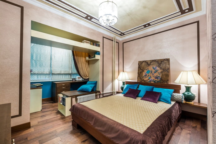 combinazione di balcone e camera da letto