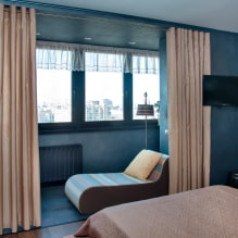 Design della camera da letto moderna con balcone-6