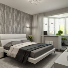 Design della camera da letto moderna con balcone-7