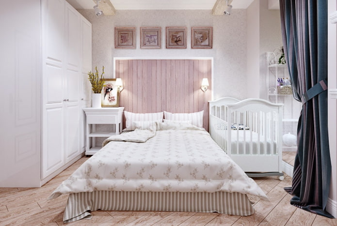 culla per neonati all'interno della camera da letto