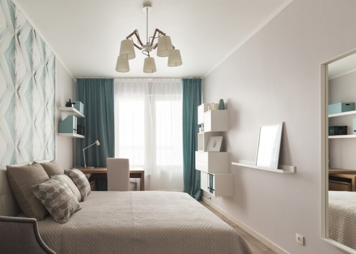 disposizione della camera da letto in una Krusciovka