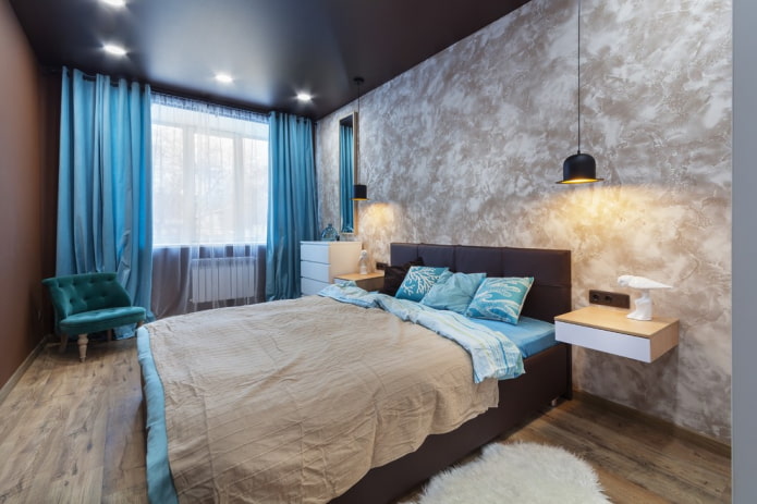 illuminazione della camera da letto in una Krusciovka