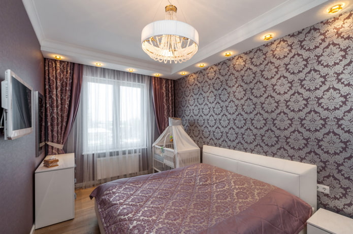 illuminazione della camera da letto in una Krusciovka