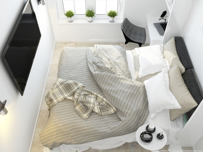 disposizione della camera da letto