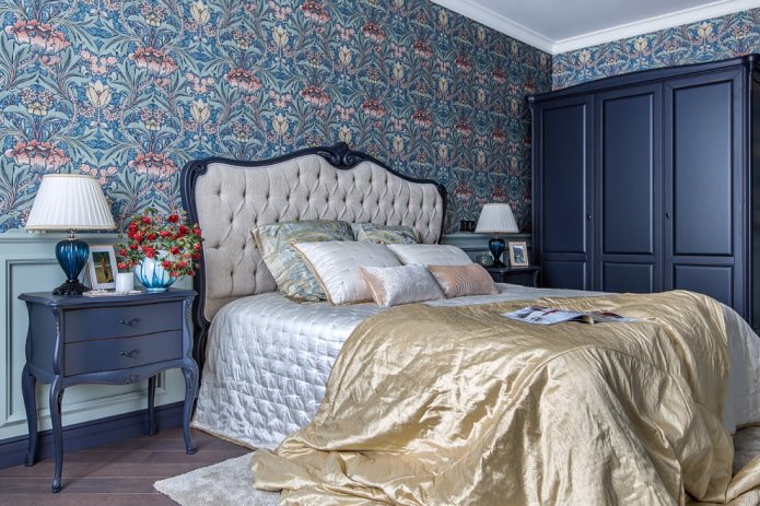 decorazione camera da letto in stile classico