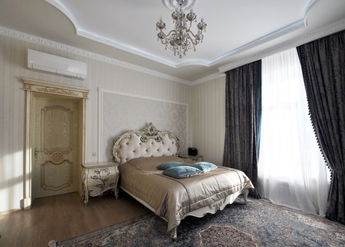 decorazione della camera da letto in stile classico