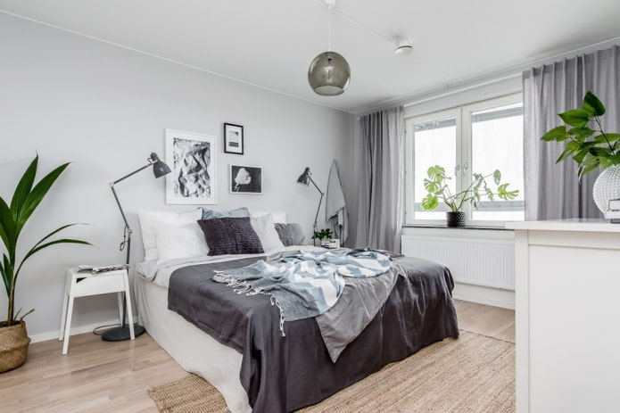 decorazione del soffitto nella camera da letto in stile nordico