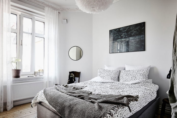 camera da letto scandinava