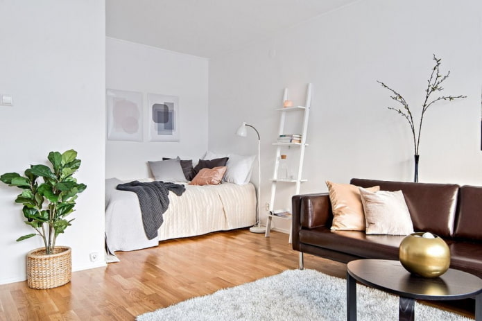 letto in una nicchia
