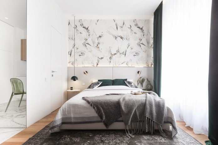 camera da letto in stile scandinavo