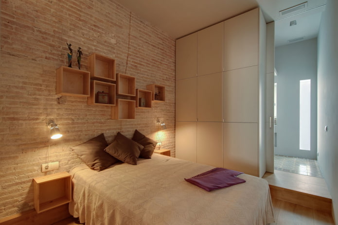 illuminazione per camera da letto in stile industriale