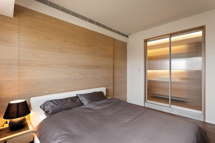 decorazione della camera da letto in stile minimalista