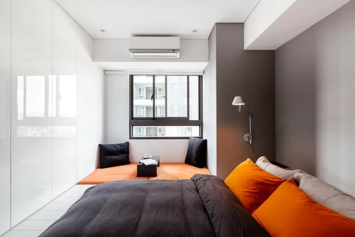 tessuti per l'arredamento della camera da letto in stile minimalista