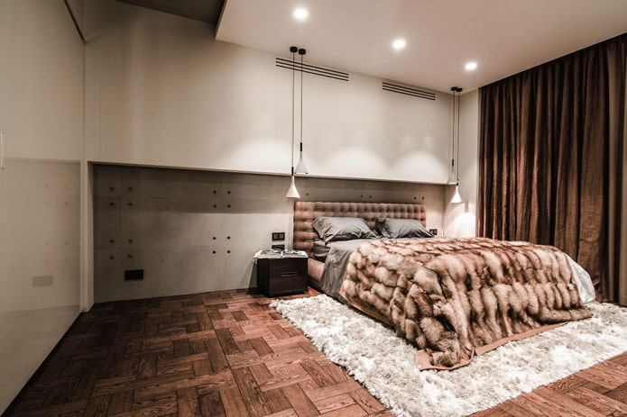 camera da letto in stile eco-minimalismo