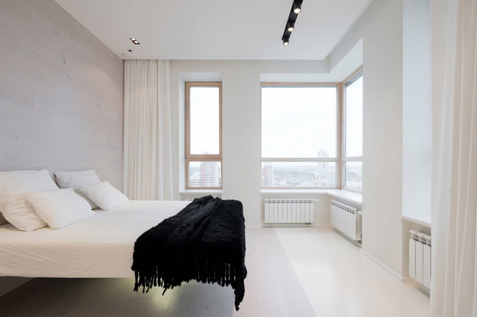 tessuti per l'arredamento della camera da letto in stile minimalista