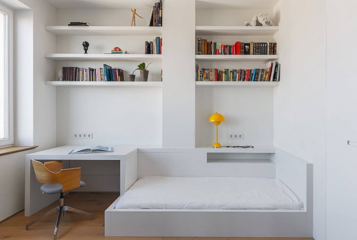 camera da letto per adolescenti in stile minimalista