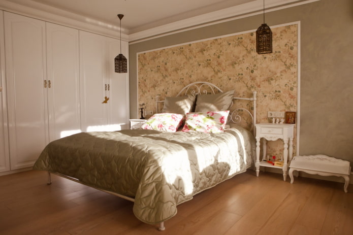 decorazione della camera da letto in stile provenzale
