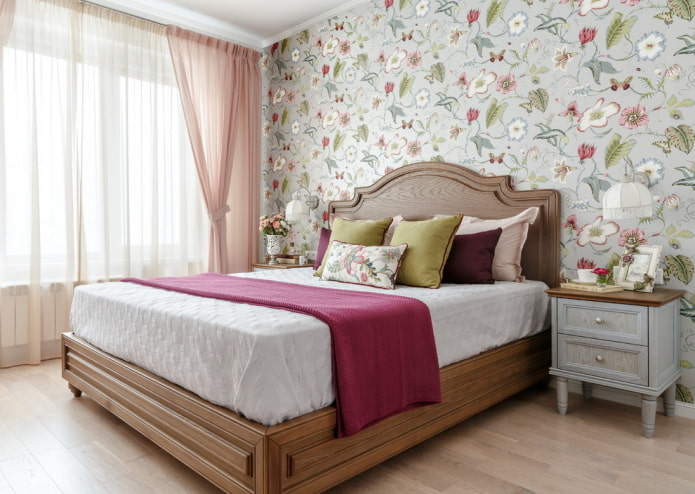 interno della camera da letto in stile provenzale