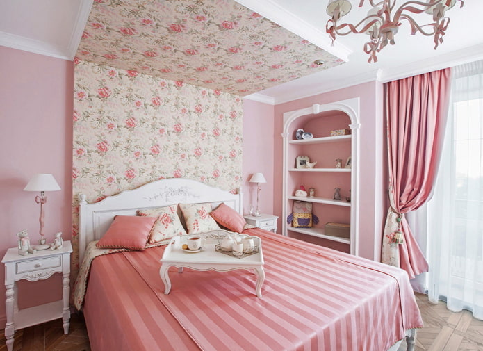 decorazione della camera da letto in stile provenzale
