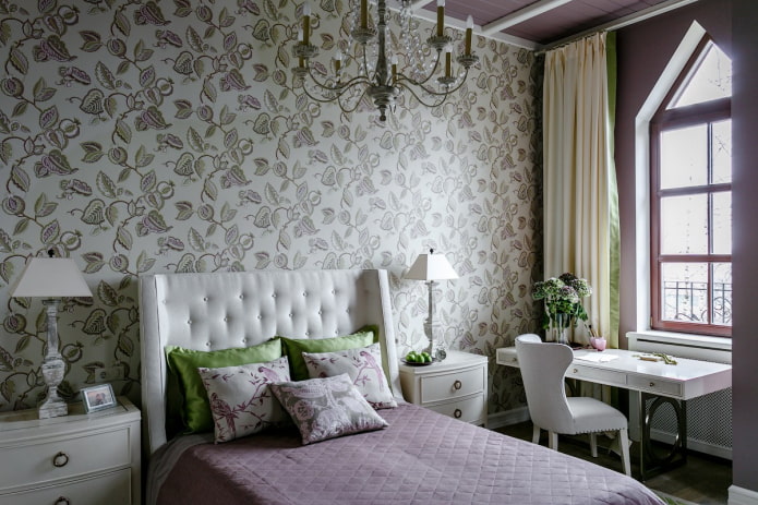 camera da letto con scrivania