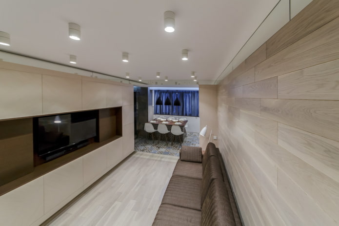 Faretti a soffitto nel design della stanza