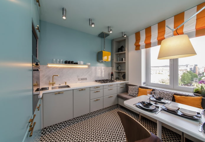 Faretti nel design della cucina