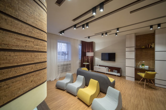 faretti nel design della stanza