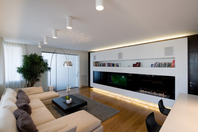 Faretti nel design della stanza