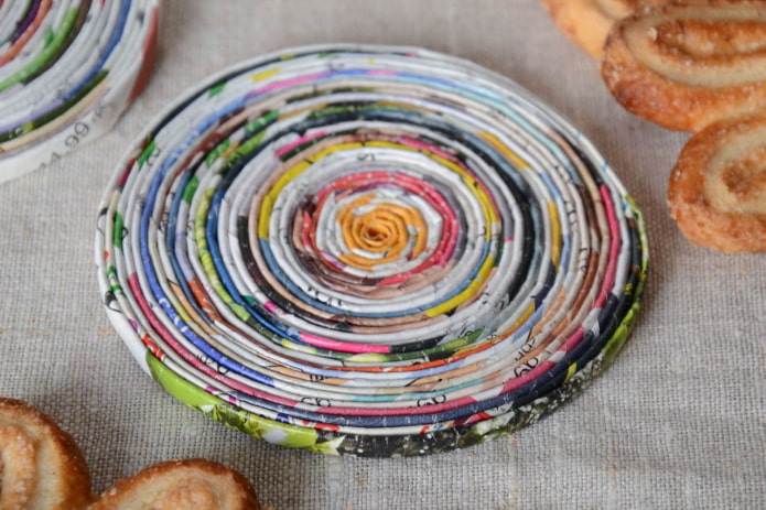 supporto a spirale per tubi di riviste
