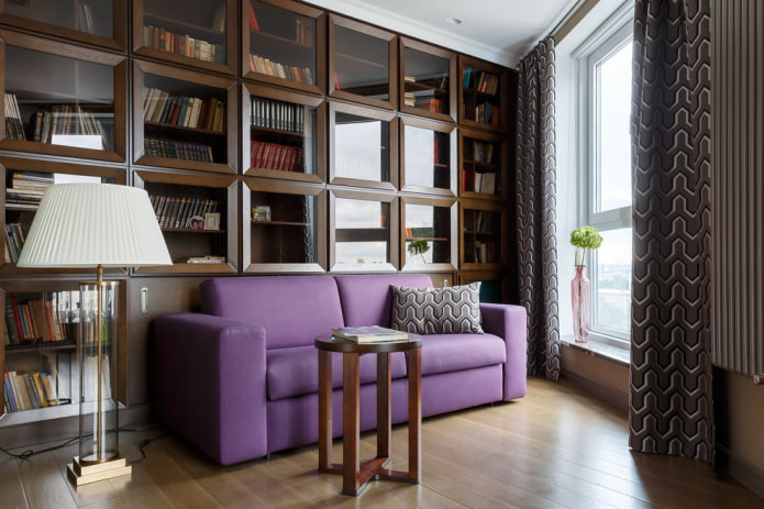 design degli scaffali negli interni