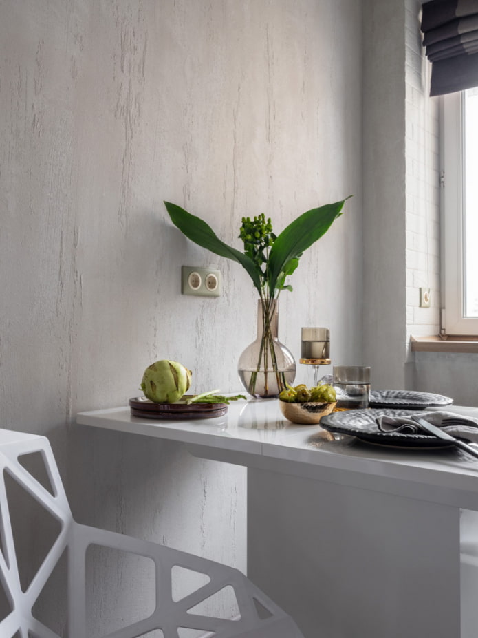 Intonaco decorativo in cucina