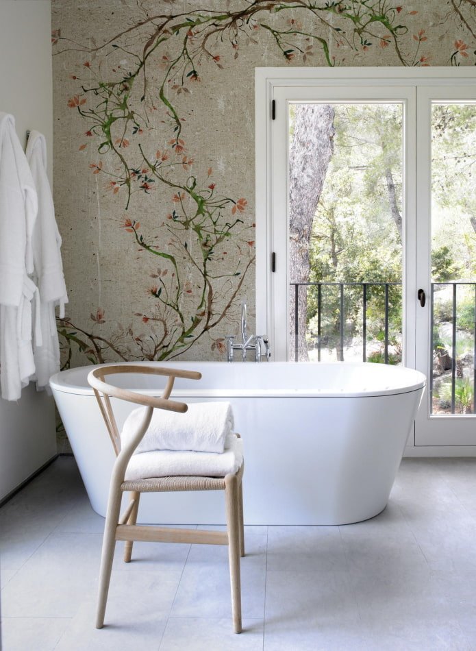 pareti dipinte nel bagno interno