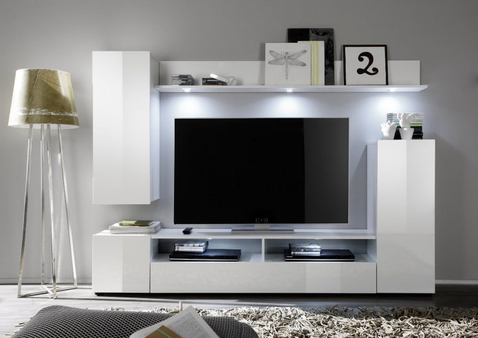 parete per TV in soggiorno