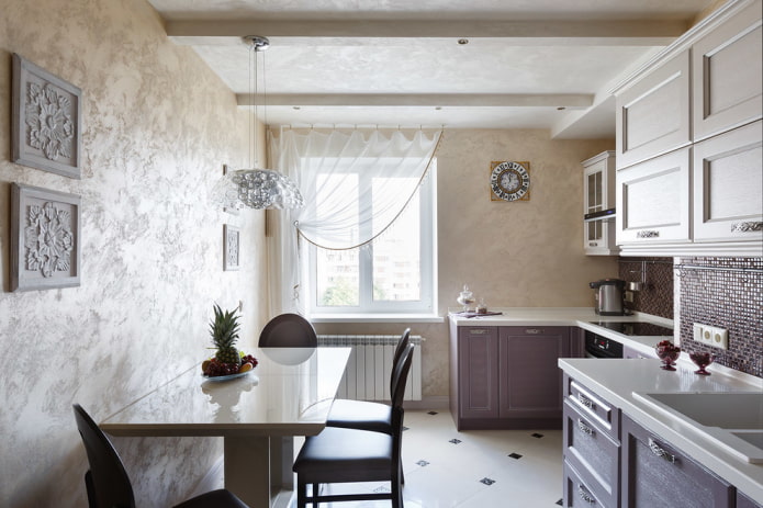 intonaco decorativo in cucina
