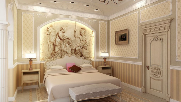 interno camera da letto classica