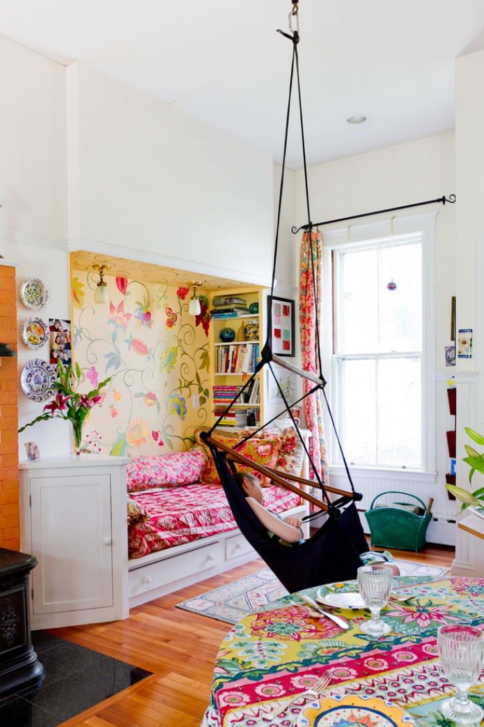 Stile Boho all'interno della cameretta per bambini