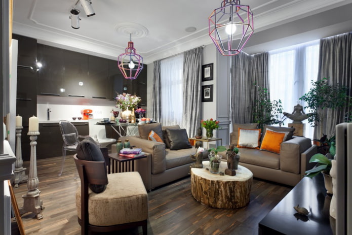 design della cucina in stile eclettico