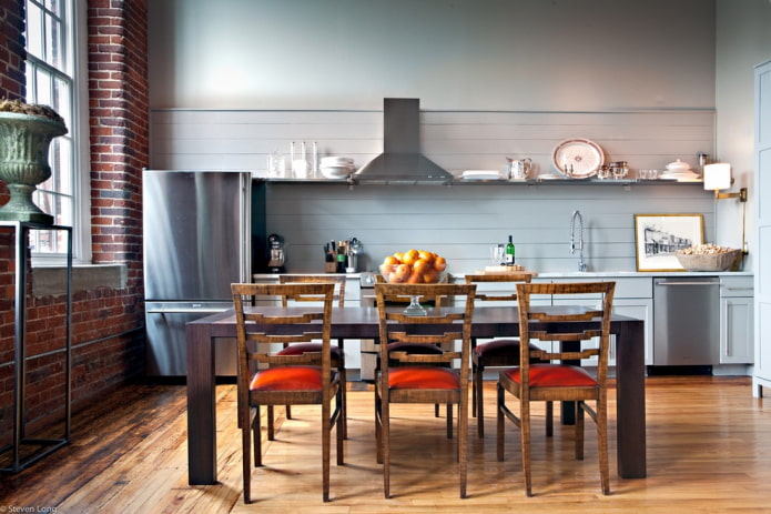 design della cucina in stile eclettico