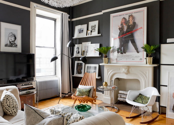 decorazioni d'interni in stile eclettico