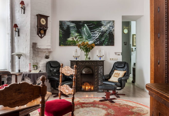 decorazione della stanza in stile fusion