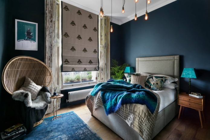 Arredamento camera da letto in stile Fusion