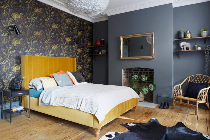 Arredamento camera da letto in stile Fusion